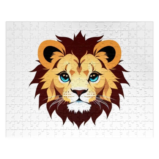 Royal Cartoon Lion - King of the Jungle 3 Jigsaw Puzzles