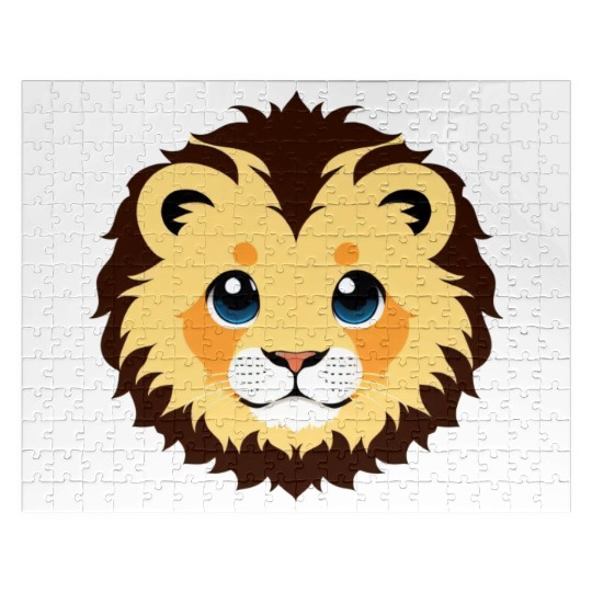 Royal Cartoon Lion - King of the Jungle 8 Jigsaw Puzzles