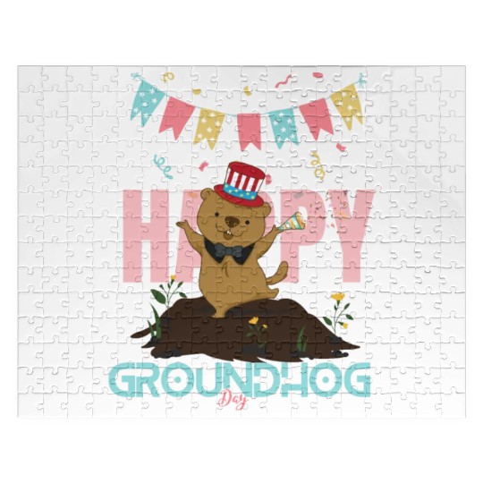 Happy Groundhog Day Jigsaw Puzzles