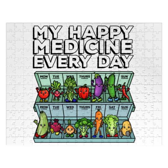 My Happy Medicine Every Day Vegetable Dose Daily Jigsaw Puzzles
