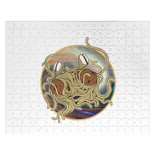 Atheist Atheism Flying Spaghetti Pastafarianism Jigsaw Puzzles