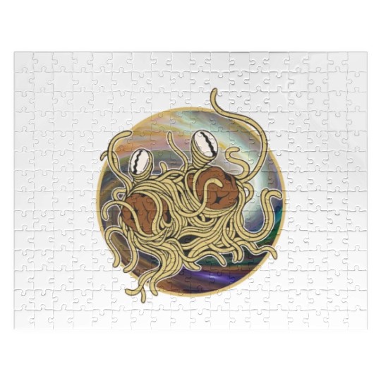 Atheist Atheism Flying Spaghetti Pastafarianism Jigsaw Puzzles