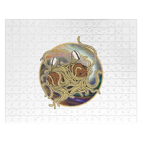 Atheist Atheism Flying Spaghetti Pastafarianism Jigsaw Puzzles
