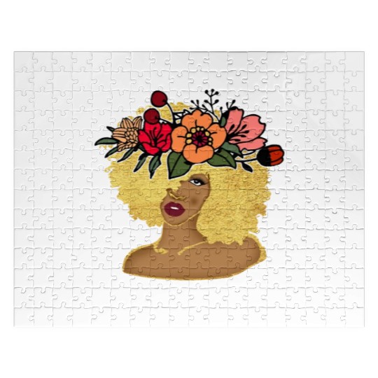 African American Girl God Says I Am Black Pride Jigsaw Puzzles