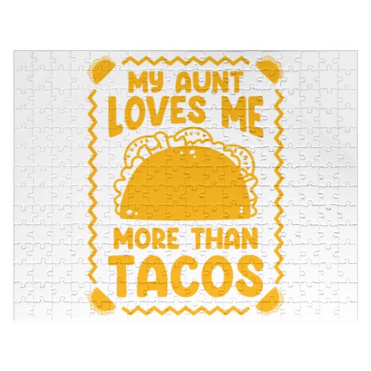 Tacos Mexican Foodie Burrito Nacho Jigsaw Puzzles