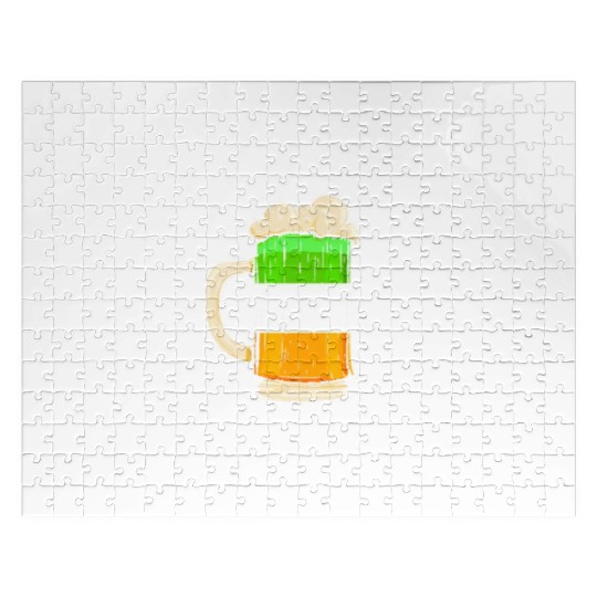Irish For A Day Drunk For A Week - St Patricks Day Jigsaw Puzzles