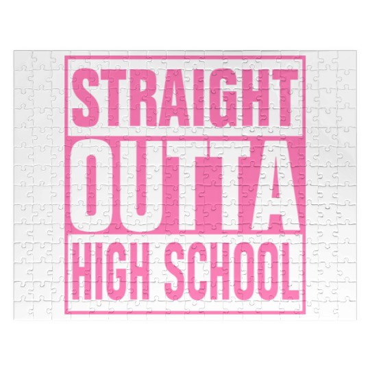 Straight Outta High School graduation Jigsaw Puzzles