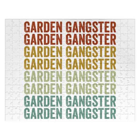 Garden Gangster Gardener Jigsaw Puzzles