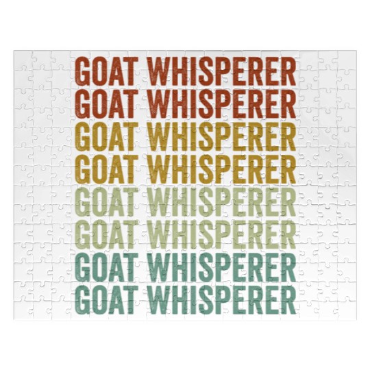 Goat Whisperer Goat Lovers Farmer Jigsaw Puzzles