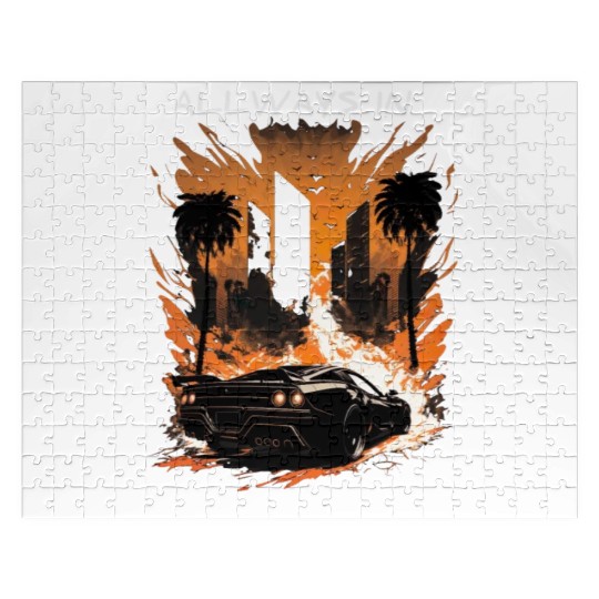 allways in race mode, sports car, drifting car Jigsaw Puzzles