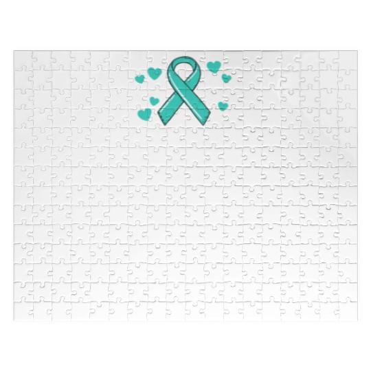 Friend Of A Warrior Support Team Ovarian Cancer Jigsaw Puzzles