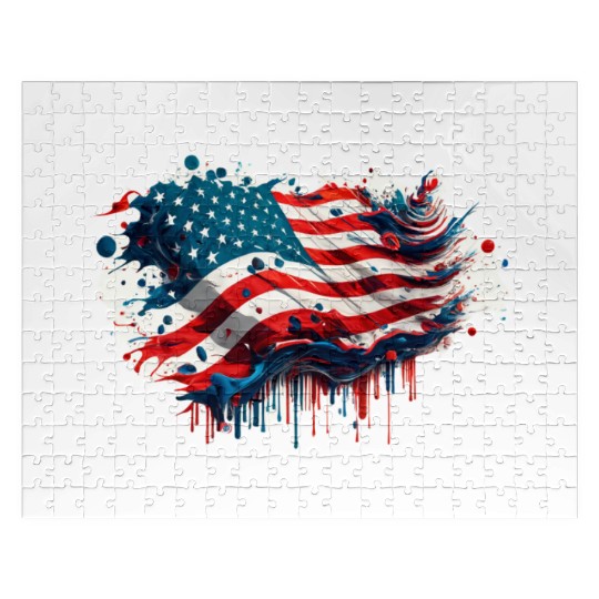 Patriotic Flow Jigsaw Puzzles