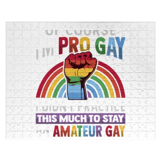 Pro Gay Pride LGBTQ Fist Design for a Pride Parade Jigsaw Puzzles