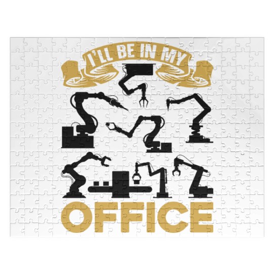 Robot Robotics Engineer Vintage Jigsaw Puzzles