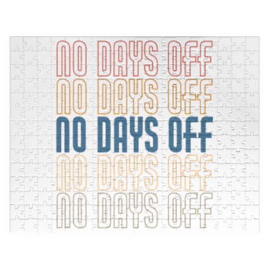 No Days Off, Bodybuilding Jigsaw Puzzles