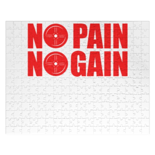 No Pain No Gain Shut Up And Train Jigsaw Puzzles