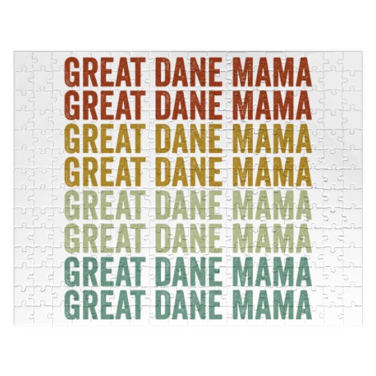 Great Dane Mama Great Dane Dog Lover Dog Mama Jigsaw Puzzles