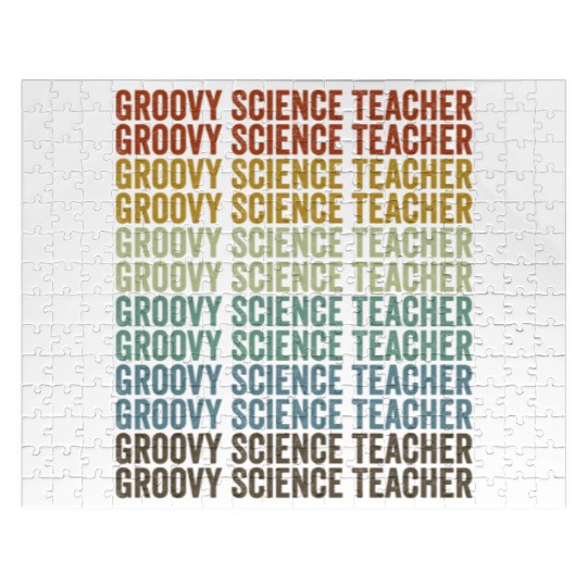 Groovy Science Teacher Teacher Job Teaching Lover Jigsaw Puzzles