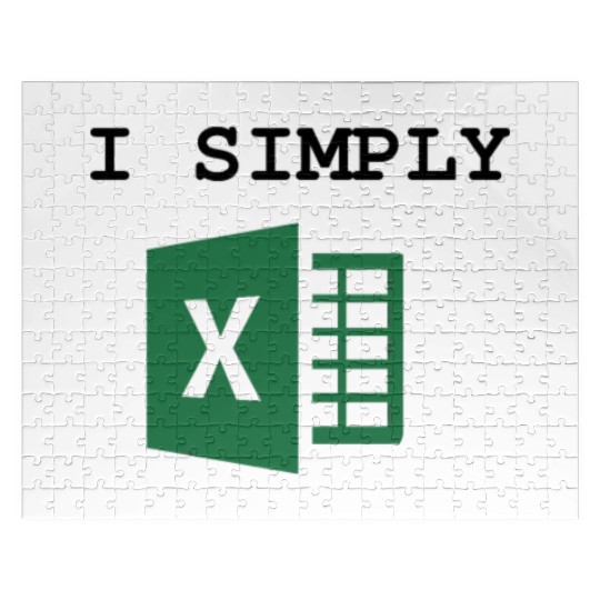 I Simply Excel Funny Accountant Spreadsheets Jigsaw Puzzles