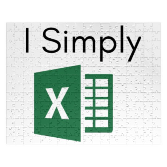 I Simply Excel Funny Accountant Spreadsheets Jigsaw Puzzles