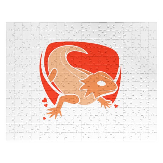 I Love My Bearded Dragon Animal Lover Reptile Pet Jigsaw Puzzles