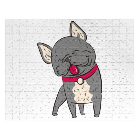 dogs make me happy Jigsaw Puzzles