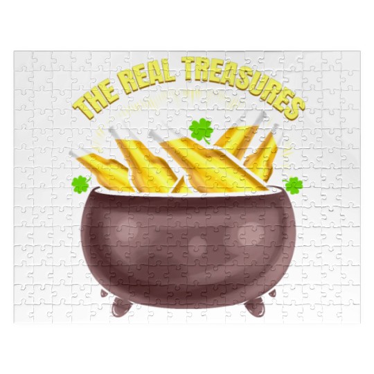 Beer Is The Real Treasure Pot Of Gold On St Jigsaw Puzzles