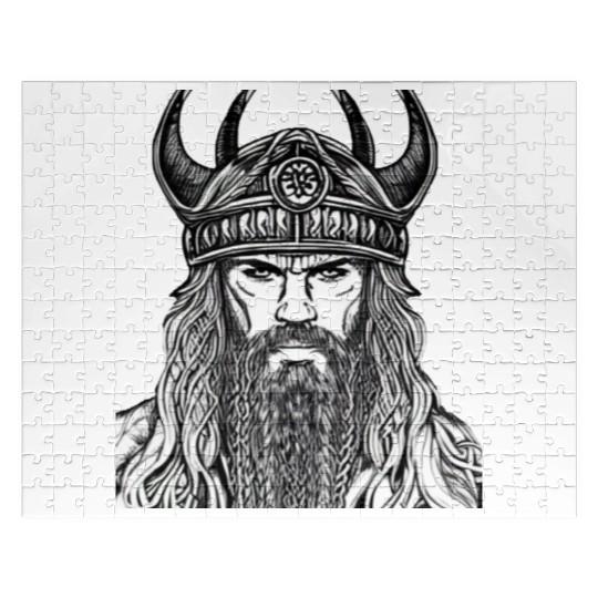 Viking Warrior Valhalla Norman Odin Jigsaw Puzzles