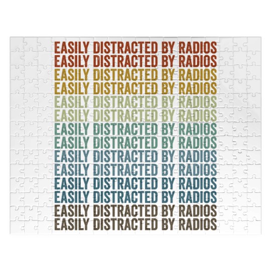 Easily Distracted By Radios Ham Radio Jigsaw Puzzles