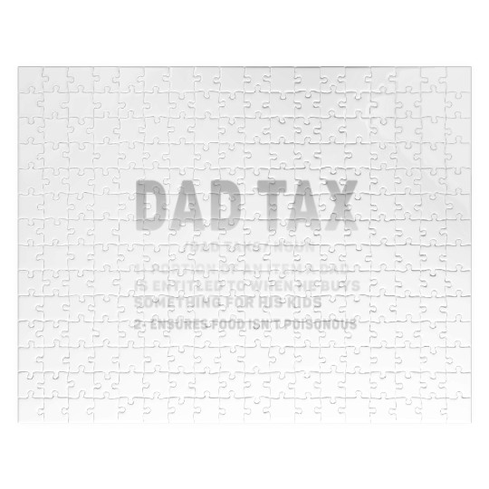 Vintage Dad Tax Definition Men Funny Father's Day Jigsaw Puzzles