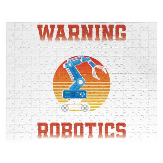 Robot Robotics Engineer Retro Jigsaw Puzzles