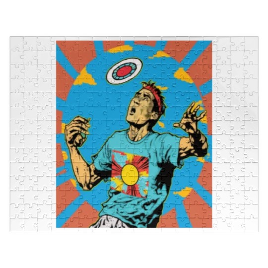 Ultimate Frisbee Retirement Appreciation Pop Art Jigsaw Puzzles