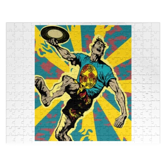 Ultimate Frisbee Retirement Appreciation Pop Art Jigsaw Puzzles