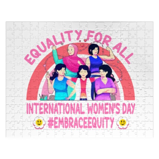 Happy International Women's Day: Embrace Equity Jigsaw Puzzles