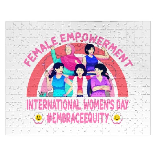 International Women's Day: Feminism Embrace Equity Jigsaw Puzzles