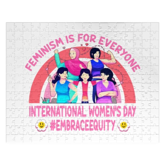 International Women's Day Embrace Equity Feminism Jigsaw Puzzles