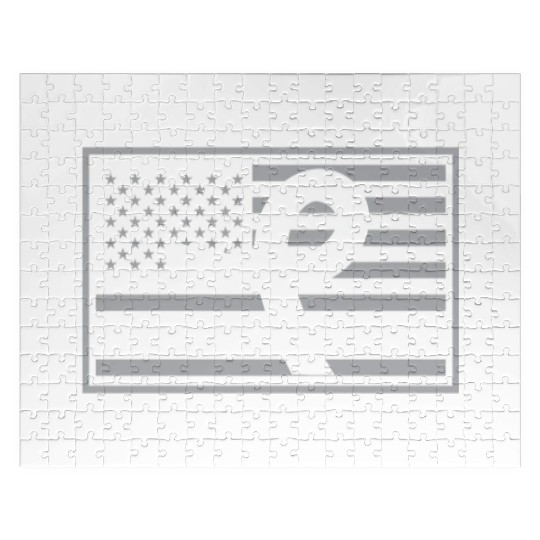 USA Flag Carcinoid Cancer Awareness Beat Cancer Jigsaw Puzzles