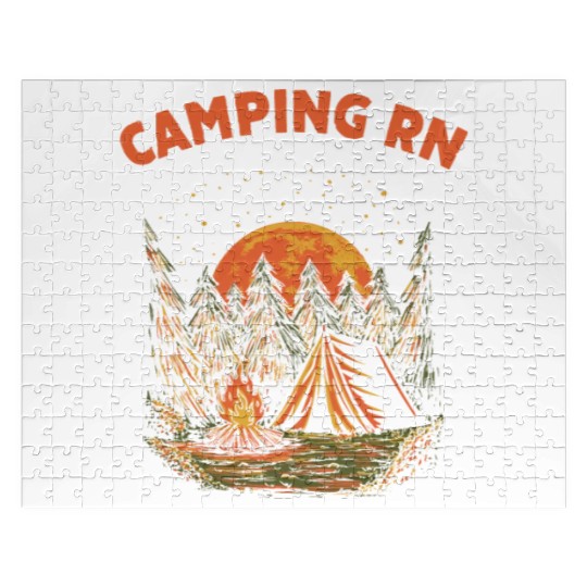 Camping RN Camper Forest Camp Jungle Vacation Wild Jigsaw Puzzles