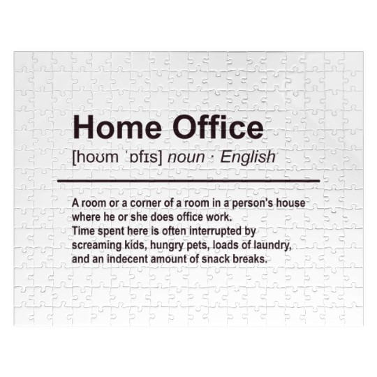 Home Office Funny Definition Jigsaw Puzzles