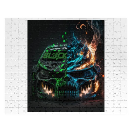 Racing Skulls Ken block Jigsaw Puzzles