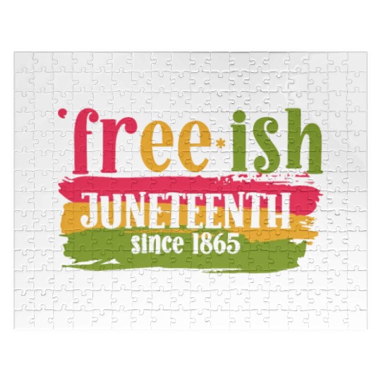 Juneteenth free since 1865 Black History US Africa Jigsaw Puzzles