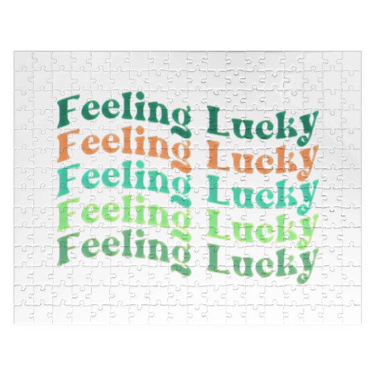 Feeling Lucky Gift, St Patrick's Day Jigsaw Puzzles