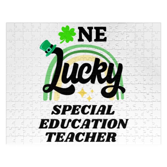 Special education teacher, St Patrick's Day Gift Jigsaw Puzzles
