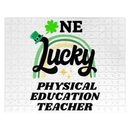 Physical education teacher, St Patrick's Day Gift Jigsaw Puzzles