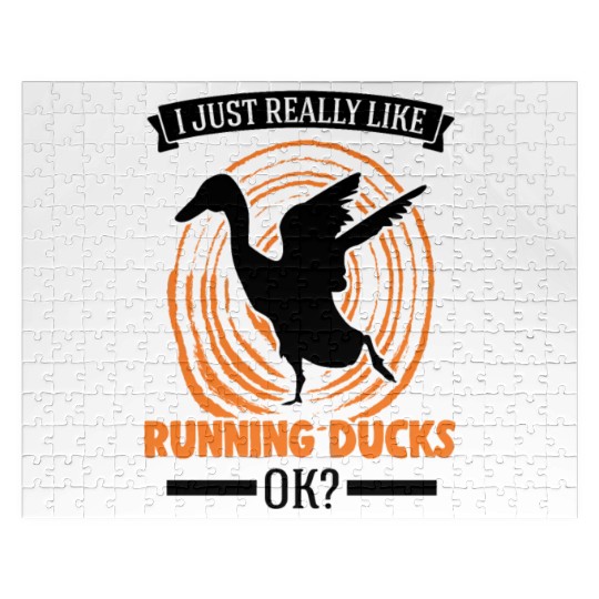 I Just Really Like Running Ducks, Ok Duck Jigsaw Puzzles