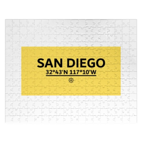San Diego Coordinate's design Jigsaw Puzzles