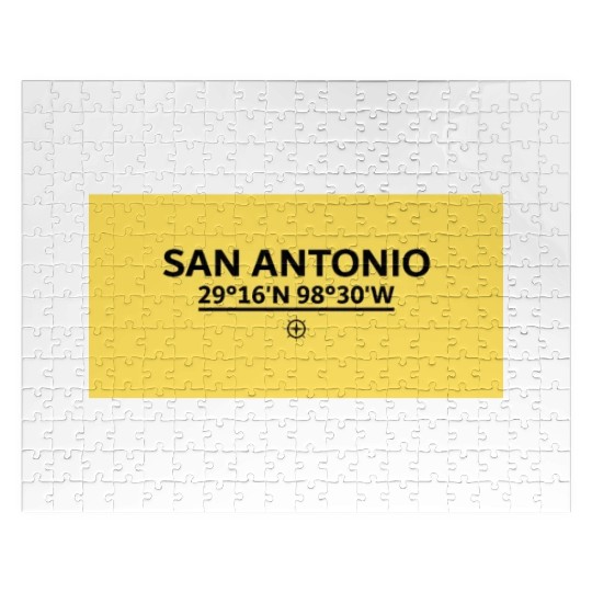 San Antonio S Coordinate's design Jigsaw Puzzles