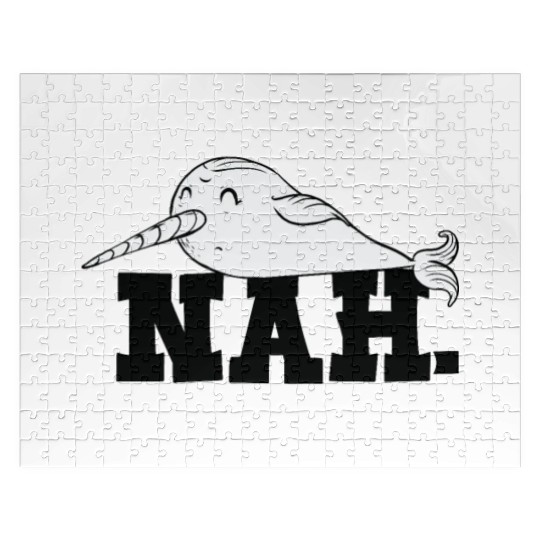 Procrastinating Narwhal Lover Aquatic Animals Jigsaw Puzzles