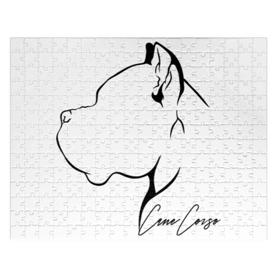 Proud Cane Corso Profile dog mom Jigsaw Puzzles