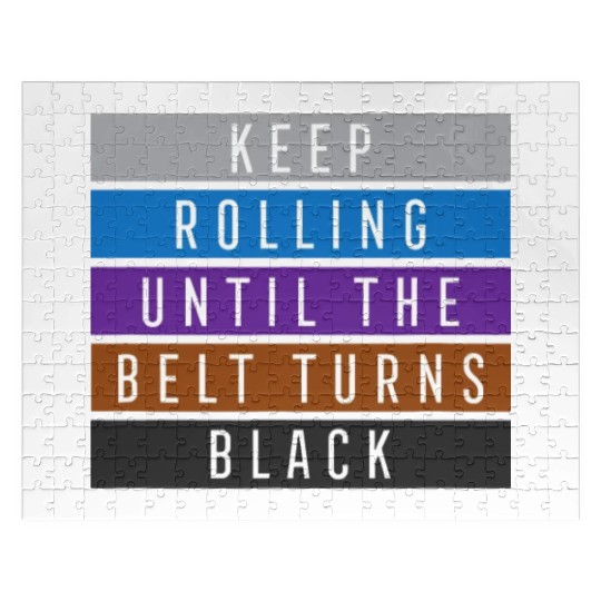 Keep Rolling Jiu Jitsu idea for BJJ, Jujitsu Gift Jigsaw Puzzles